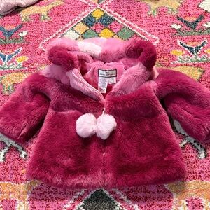 American Widgeon Pink Faux Fur Jacket